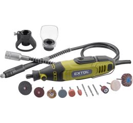 EXTOL CRAFT bruska přímá s ohebným nástavcem, 210ks, 135W (404117)