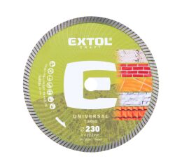 EXTOL CRAFT kotouč diamantový řezný, turbo - suché i mokré řezání, O 230x22,2x2,6mm (903055)