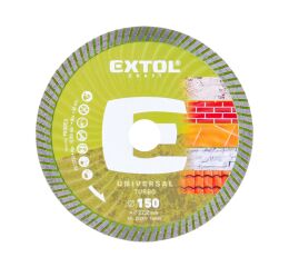 EXTOL CRAFT kotouč diamantový řezný, turbo - suché i mokré řezání, O 150x22,2x2,4mm (903053)