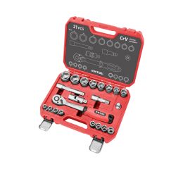 EXTOL PREMIUM hlavice nástrčné, sada 21ks, 1/2", 1/2" (8818323)