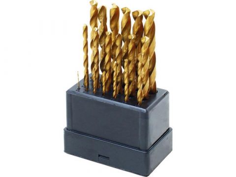 EXTOL vrtáky do kovu, sada 19ks, 1-10mm, po 0,5mm, leštěné, HSS TITAN, EXTOL CRAFT (1119A)