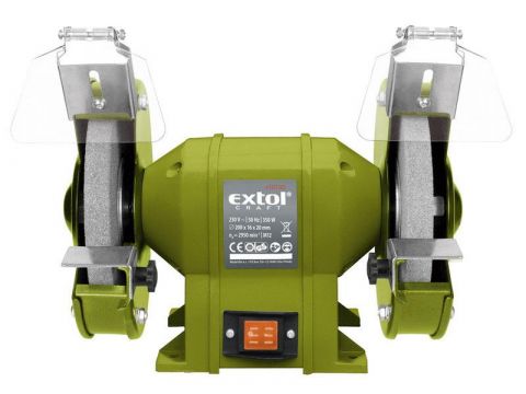EXTOL bruska stolní dvoukotoučová, 350W, 200x16xš.20mm, EXTOL CRAFT (410130)