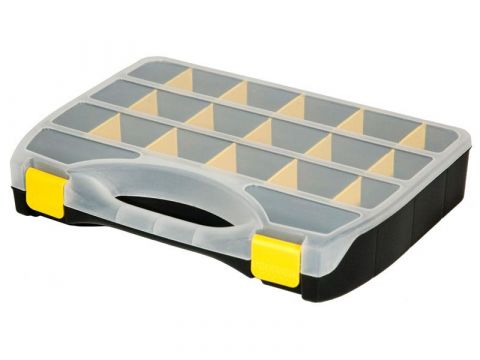 organizér, 19 příhrádek, 368x271x67mm, plastový, s měnitelnou velikostí příhrádek (78853)