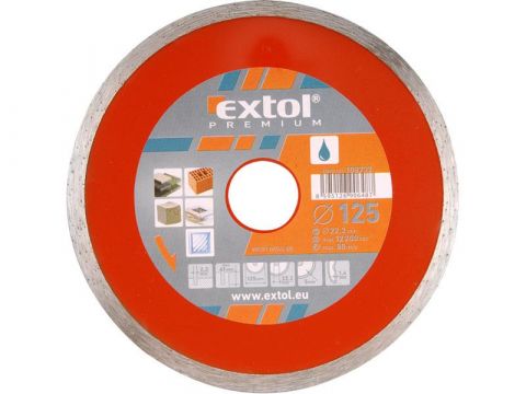 EXTOL kotouč diamantový řezný celoobvodový, 150x22,2mm, mokré řezání, EXTOL PREMIUM (108733)