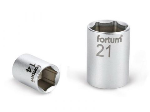 FORTUM hlavice nástrčná, 1/4', 9,0mm, L 25mm, 61CrV5, FORTUM (4701409)
