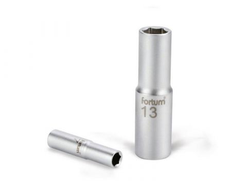FORTUM hlavice nástrčná prodloužená, 1/4', 9mm, L 50mm, 61CrV5, FORTUM (4701522)