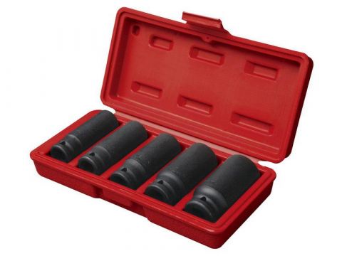 FORTUM klíče nástrčné rázové, 5ks, 1/2“, 17-19-21-24-27mm, CrMoV, FORTUM (4700802)