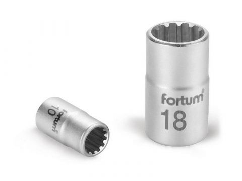 FORTUM hlavice nástrčná Multi-lock, 1/4‘‘, 4,0mm, L 25mm, 61CrV5, FORTUM (4701102)