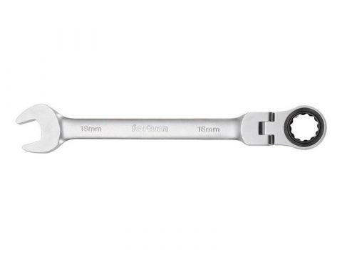 FORTUM klíč ráčnový očkoplochý s kloubem, 14mm, L 193mm, CrV/S2, FORTUM (4720214)