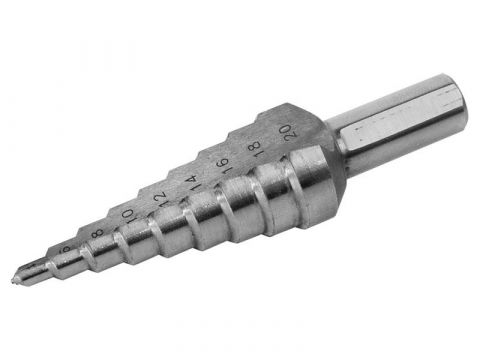 EXTOL vrták stupňovitý, 6-39/3mm, 12 otvorů, průměr stopky 10mm, délka 101mm, HSS, EXTOL PREMIUM (8801166)