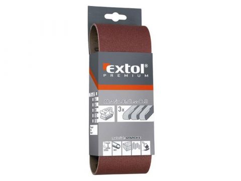 EXTOL Brusný pás, bal. 3ks,P40, 75x457mm, EXTOL PREMIUM (8803504)