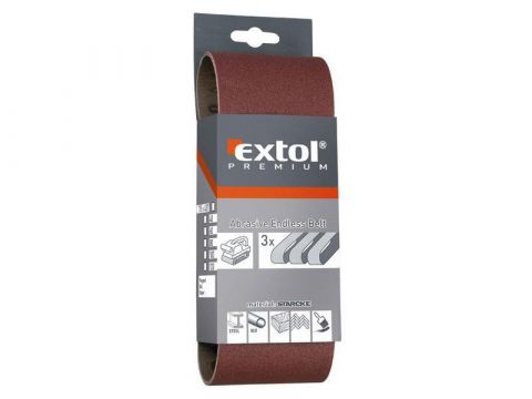 EXTOL Brusný pás, bal. 3ks, P40, 75x533mm, EXTOL PREMIUM (8803524)