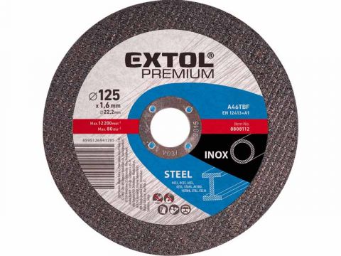 EXTOL kotouč řezný na ocel, 150x1,6x22,2mm, EXTOL PREMIUM (8808115)