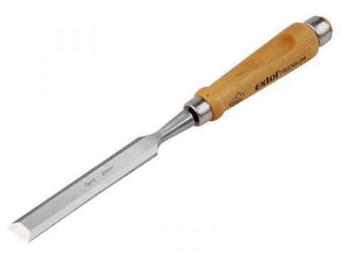EXTOL dláto s kvalitní bukovou rukojetí, 12mm, CrV, EXTOL PREMIUM (8812312)
