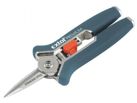EXTOL nůžky zahradnické přímé, mini, 153mm, na sříhání rostlin do prům. 6mm, EXTOL PREMIUM (8872115)