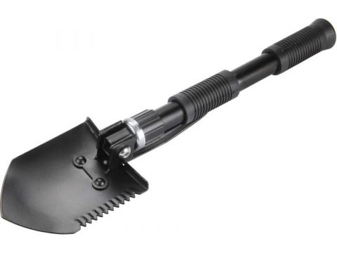 EXTOL lopatka skládací, 42cm, s motyčkou, s nylonovým pouzdrem na opasek, EXTOL PREMIUM (8877030)