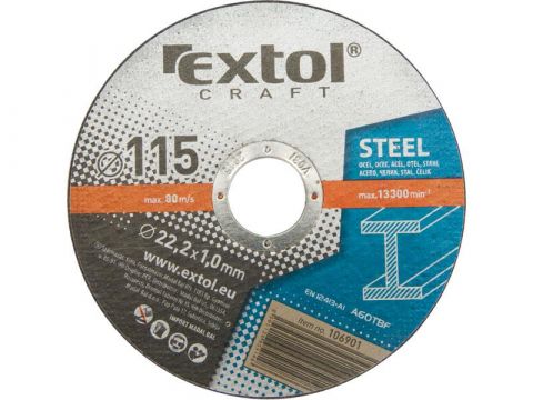 EXTOL kotouče řezné na kov, 5ks,125x1,0x22,2mm, EXTOL CRAFT (106902)