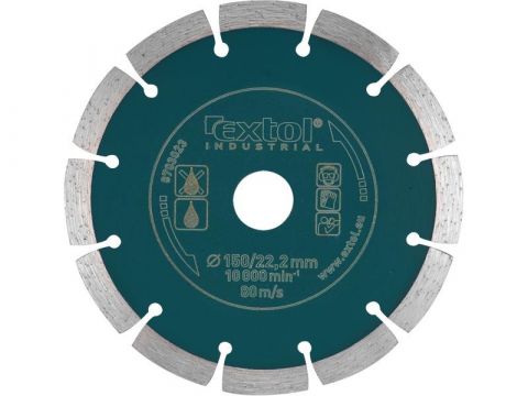 EXTOL kotouč diamantový řezný segmentový Grab Cut, 115x22,2mm, suché řezání, EXTOL INDUSTRIAL (8703031)
