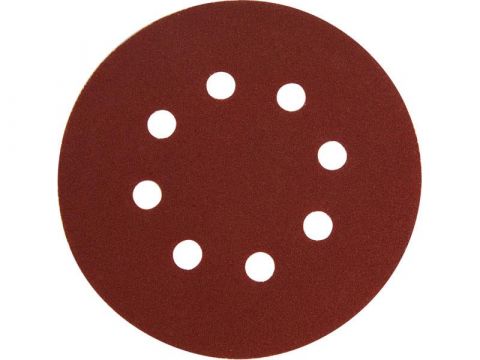EXTOL papír brusný výsek, suchý zip, bal. 10ks, 125mm, P60, 8 otvorů (8803562)