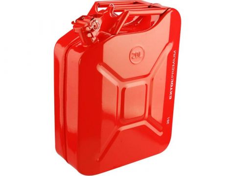EXTOL kanystr ocelový na benzín, 20l, EXTOL PREMIUM (8863200)
