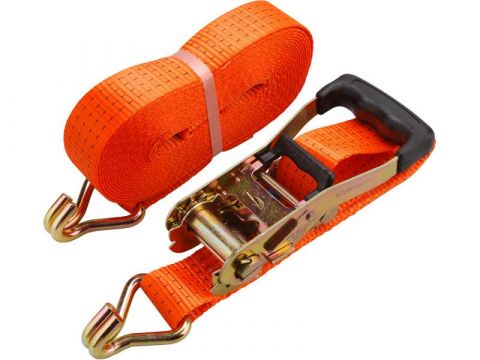 EXTOL pás upínací ráčnový s háky, 6m x 50mm, max. 4000kg, pevnost pásu: při opásání 4000 daN, v tahu 2000 daN, PES, EXTOL PREMIU