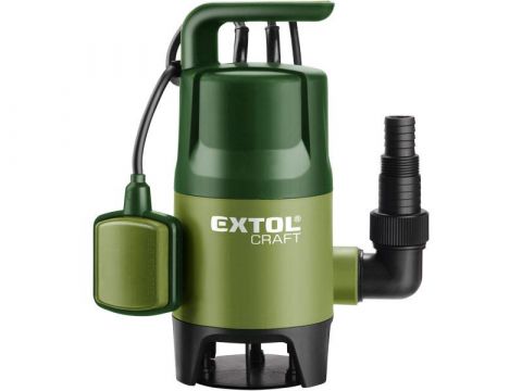EXTOL čerpadlo na znečištěnou vodu, 400W, 7500l/hod, 10m, EXTOL CRAFT (414122)