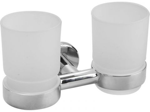 FRESHHH držák kartáčků dvojitý, 180x90x95mm, Chrom, FRESHHH (830409)