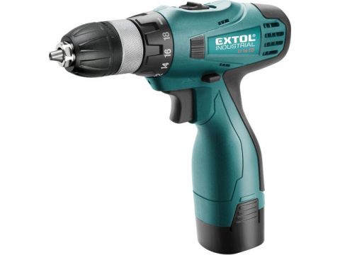 EXTOL vrtací šroubovák aku, 16,6V Li-ion, 1500mAh, dvě baterie, EXTOL INDUSTRIAL (8791151)