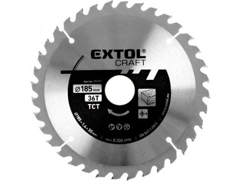 EXTOL kotouč pilový s SK plátky, 185x1,4x30mm (19107)