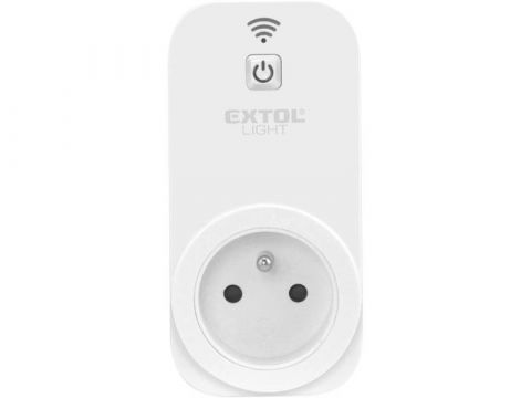 EXTOL zásuvka ovládáná Wi-Fi, Wi-Fi 802.11 b/g/n, max 3680W (43800)