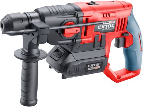 EXTOL kladivo vrtací aku, SDS plus, 20V Li-ion, 2000mAh (8891818)