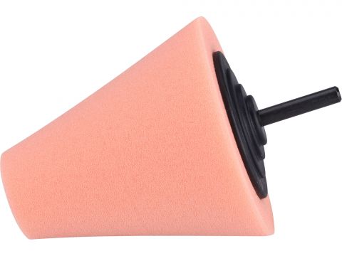 EXTOL kužel leštící pěnový, T40, oranžový, Ř80mm, stopka 6mm (8804567)