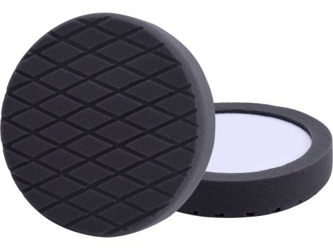 EXTOL kotouč leštící pěnový, diamantový vzor, T10, černý, Ř180x35mm, zapuštěný suchý zip Ř150mm (8804531)