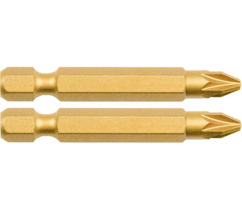 FORTUM-KITO hrot křížový sada 2ks, PZ 1x50mm, S2-Titan. úprava, FORTUM-KITO, hrot křížový sada 2ks, PZ 1x50mm, S2-Titan. úprava,