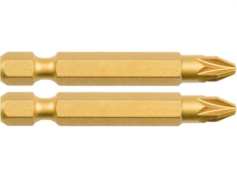 FORTUM-KITO hrot křížový sada 2ks, PZ 2x50mm, S2-Titan. úprava, FORTUM-KITO, hrot křížový sada 2ks, PZ 2x50mm, S2-Titan. úprava,