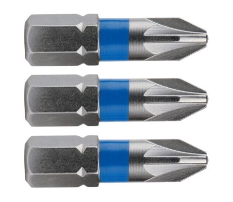 FORTUM-KITO hrot křížový sada 3ks, PZ 3x25mm, S2, FORTUM-KITO, hrot křížový sada 3ks, PZ 3x25mm, S2, FORTUM-KITO, S2 (4741303)