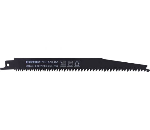 EXTOL plátky do pily ocasky 3ks, 200x19x1,25mm, HCS (8806101)