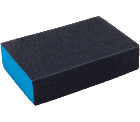 EXTOL brusná houba, 100x70x25mm, P80, čtyřstranná, abrazivo-korund (8803663)
