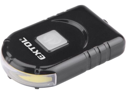 EXTOL světlo na čepici s klipem, 160lm, USB nabíjení (43182)