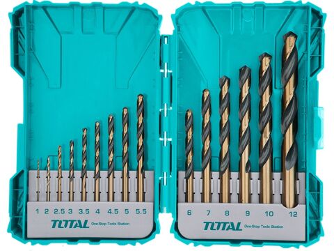 TOTAL Vrtáky, sada 15ks, HSS (TACSDL51501)
