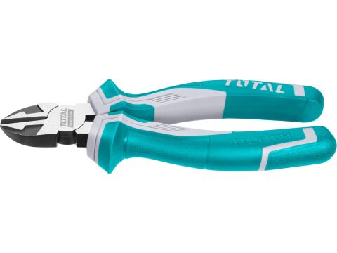 TOTAL kleště štípací boční, industrial, 180mm, CrV (THT230706)