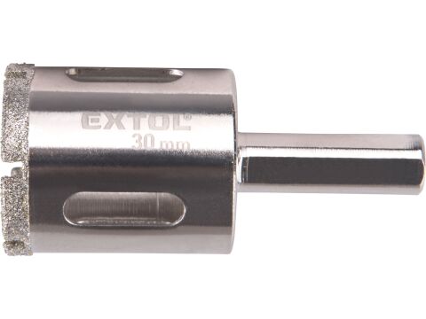 EXTOL korunka vykružovací diamantová na sklo a keramiku, O 30mm (8801987)