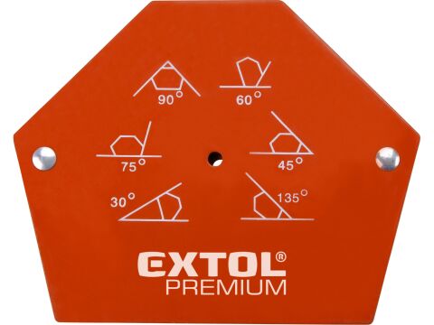 EXTOL magnet-úhelník svařovací, 30°-45°-60°-75°-90°-135°, nosnost do 22kg (8815194)