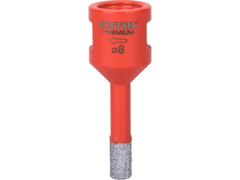 EXTOL korunka vykružovací diamantová, O 8mm, závit M14 (8801860)