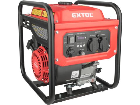 EXTOL elektrocentrála digitální invertorová, 3,5kW + zdarma úhlová bruska (8895550)