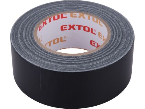 EXTOL páska lepicí textilní/univerzální, 50mm x 50m tl.0,18mm, černá (8856313)