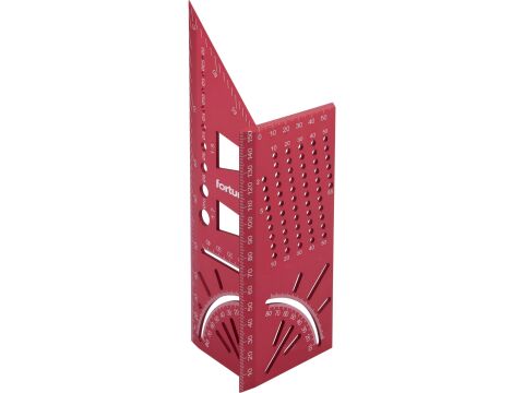 FORTUM úhelník truhlářsky 3D víceúčelový, 215x72x63mm (4784104)