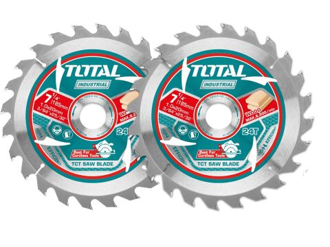 TOTAL Kotouč pilový ultra tenký, TCT, 185mm, set 2ks, industrial (TAC2331853)