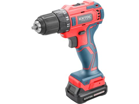 EXTOL vrtací šroubovák aku, BRUSHLESS, 12V Li-ion, 2Ah (8891152)
