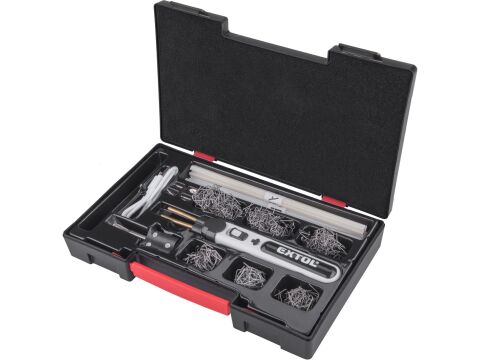 EXTOL svářečka sponkovací na plasty aku, USB nabíjení (8891505)